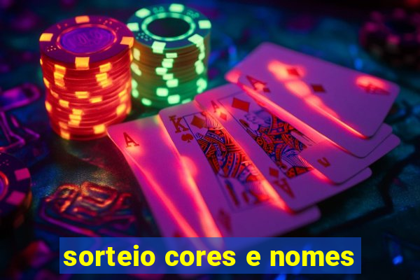 sorteio cores e nomes