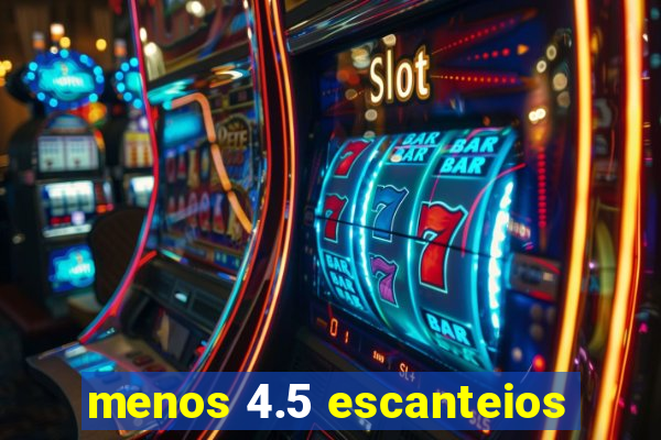 menos 4.5 escanteios