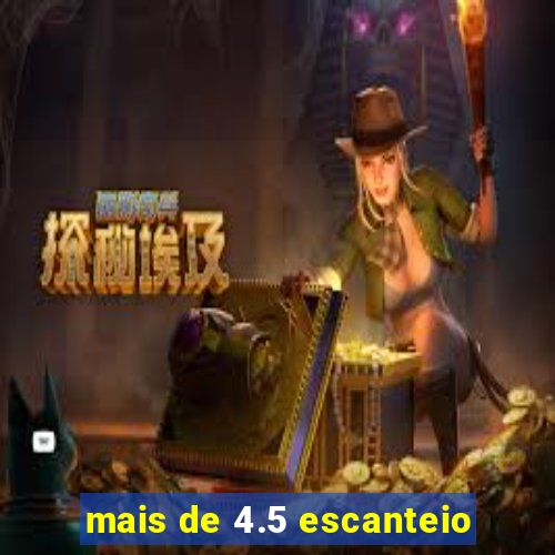 mais de 4.5 escanteio