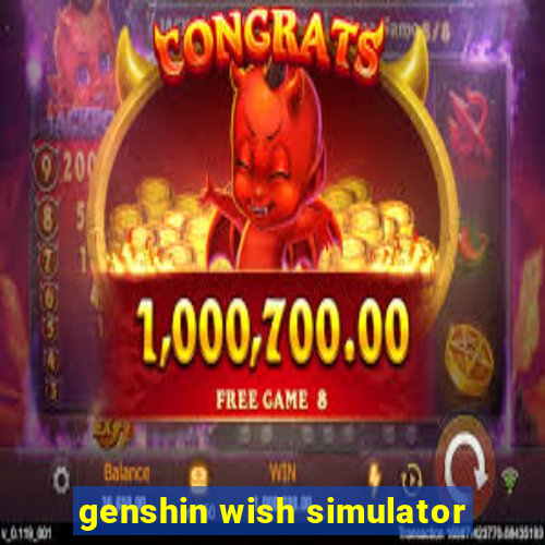 genshin wish simulator