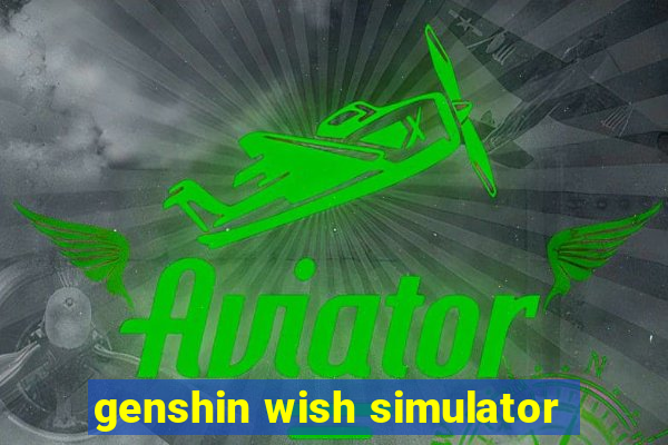 genshin wish simulator