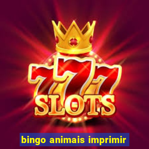 bingo animais imprimir