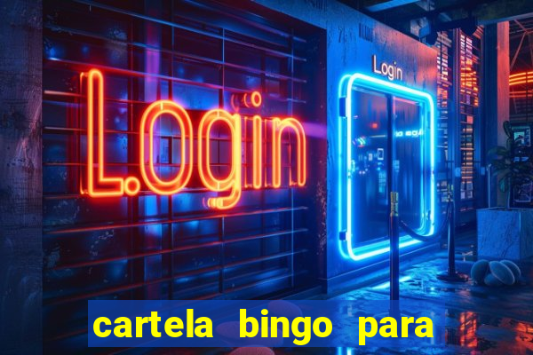 cartela bingo para cha de cozinha imprimir gratis