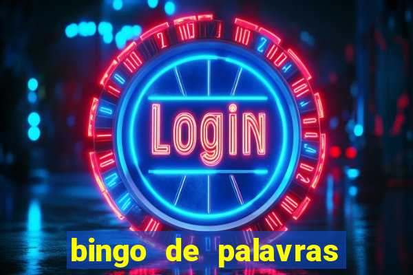 bingo de palavras cha de bebe