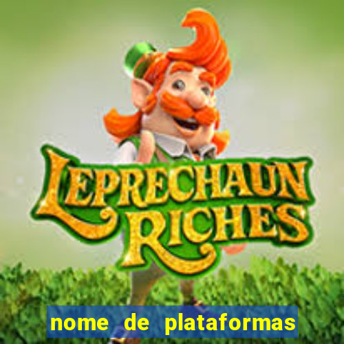 nome de plataformas de jogos