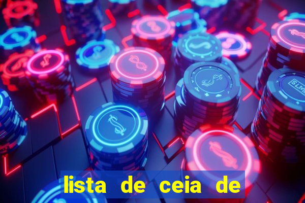 lista de ceia de natal para 20 pessoas