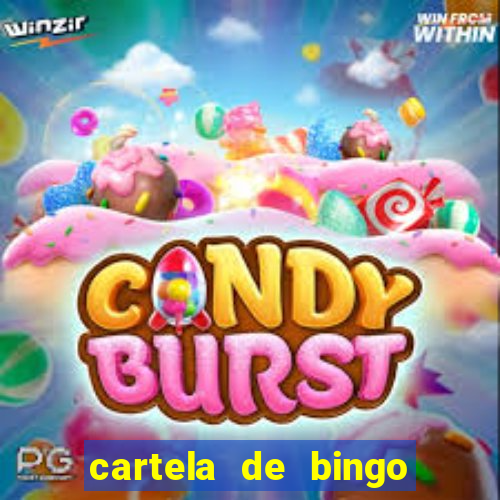 cartela de bingo pra imprimir