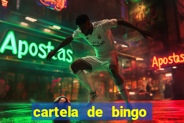 cartela de bingo pra imprimir