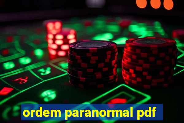 ordem paranormal pdf