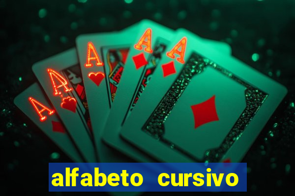 alfabeto cursivo para treinar caligrafia