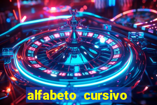 alfabeto cursivo para treinar caligrafia