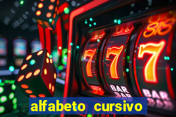 alfabeto cursivo para treinar caligrafia