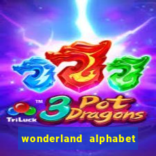 wonderland alphabet comic studio