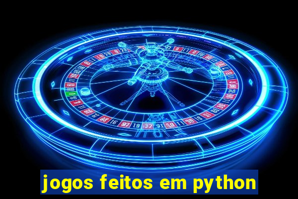 jogos feitos em python