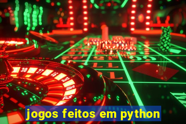 jogos feitos em python