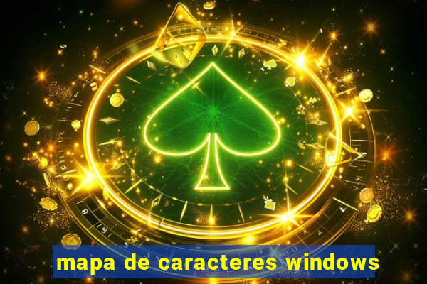 mapa de caracteres windows