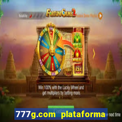 777g.com plataforma de jogos