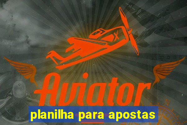 planilha para apostas