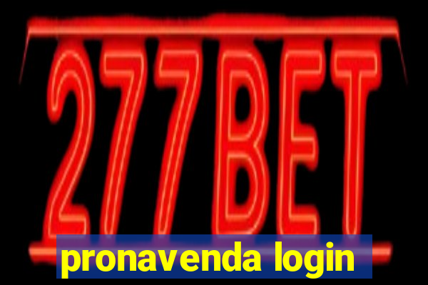 pronavenda login