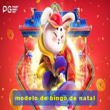 modelo de bingo de natal