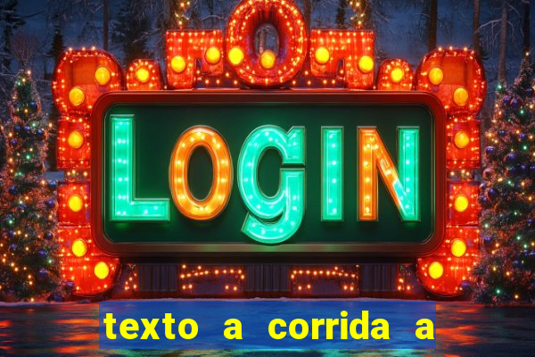 texto a corrida a lagarta lili