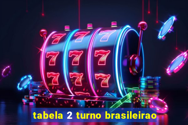 tabela 2 turno brasileirao