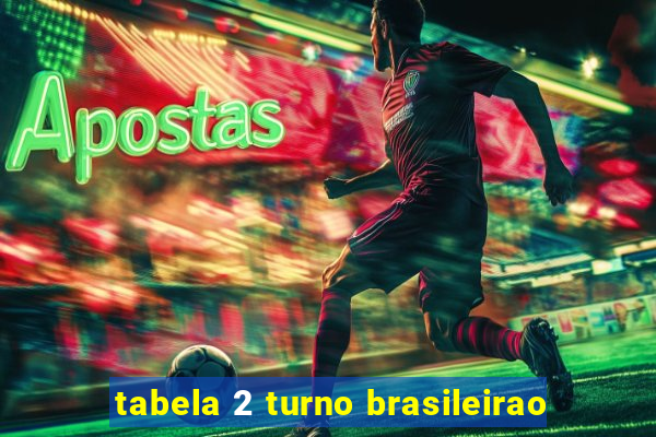 tabela 2 turno brasileirao