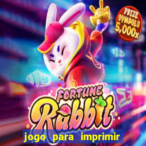 jogo para imprimir e montar