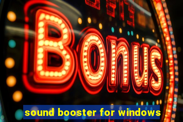 sound booster for windows