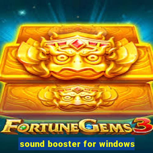 sound booster for windows