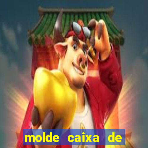 molde caixa de baralho png