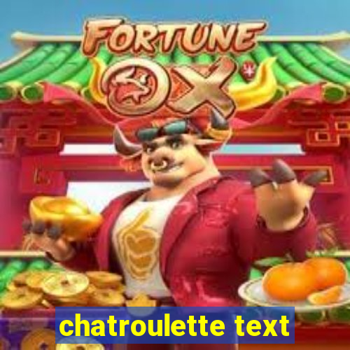 chatroulette text