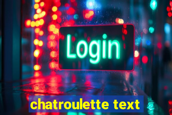 chatroulette text