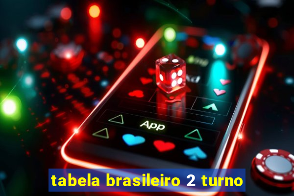 tabela brasileiro 2 turno