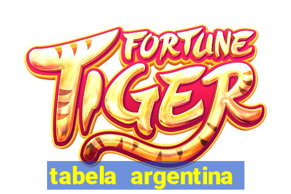 tabela argentina torneo betano