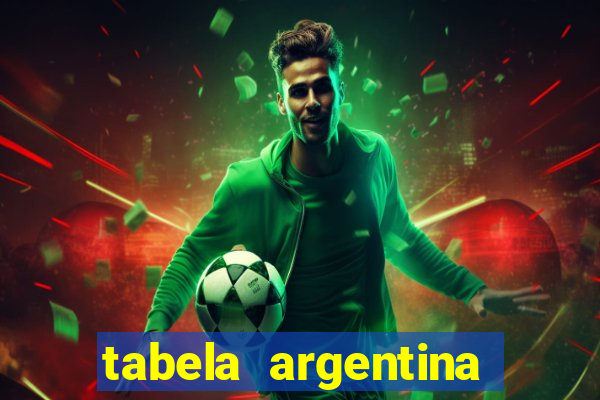 tabela argentina torneo betano