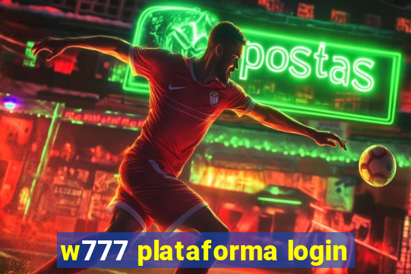 w777 plataforma login