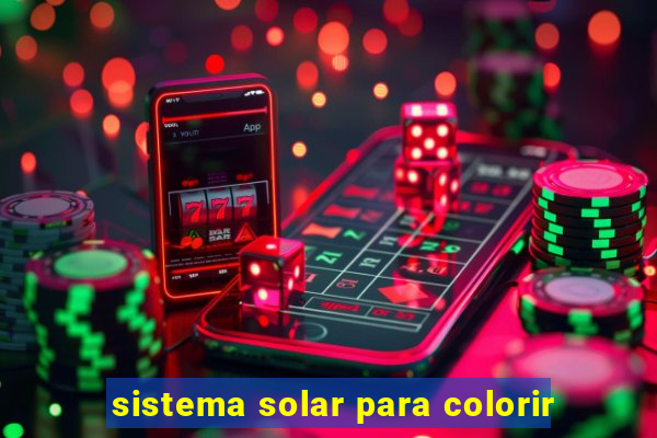 sistema solar para colorir