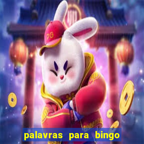 palavras para bingo cha de bebe