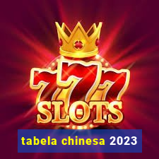 tabela chinesa 2023