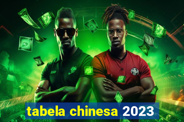 tabela chinesa 2023