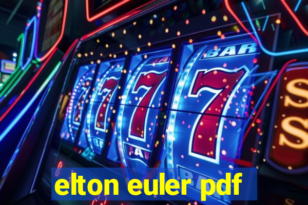 elton euler pdf