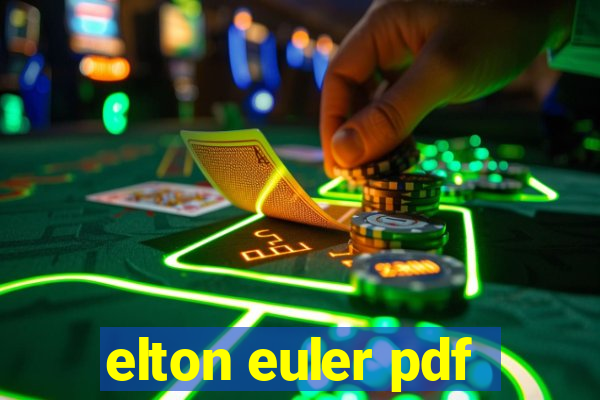 elton euler pdf