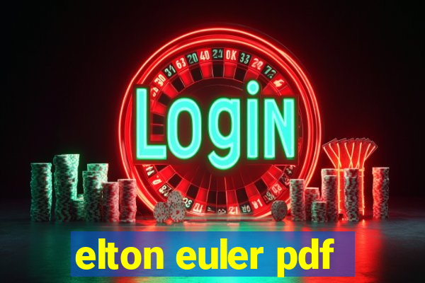 elton euler pdf