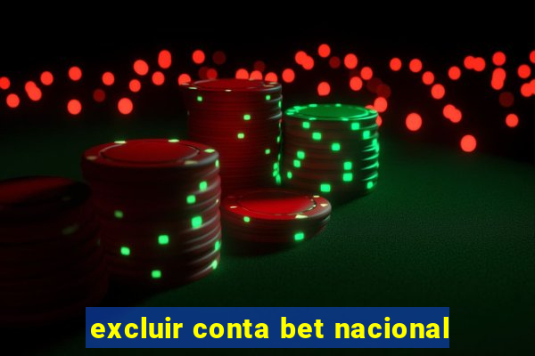 excluir conta bet nacional