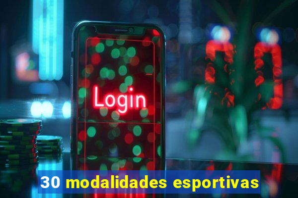 30 modalidades esportivas