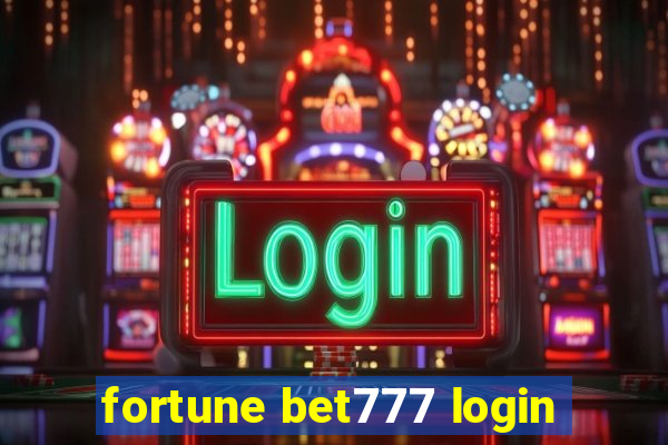 fortune bet777 login