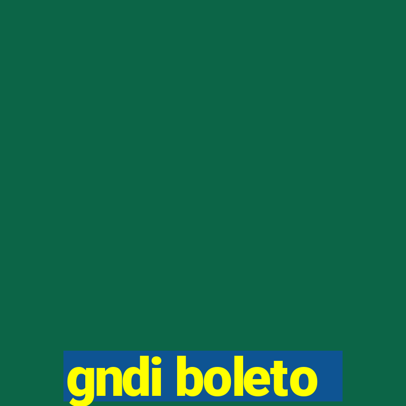 gndi boleto