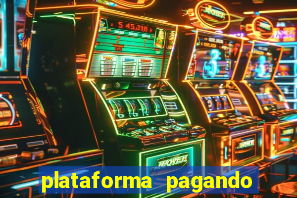 plataforma pagando bonus no cadastro