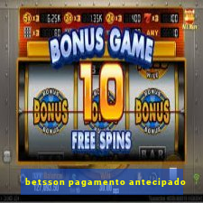 betsson pagamento antecipado